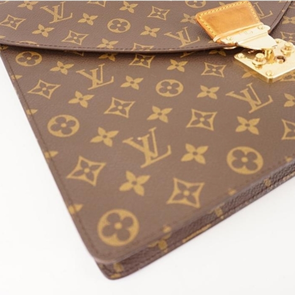 Authentic Clutch Porte Documan Senator M53335 Monogram Messenger Bag - Picture 5 of 8